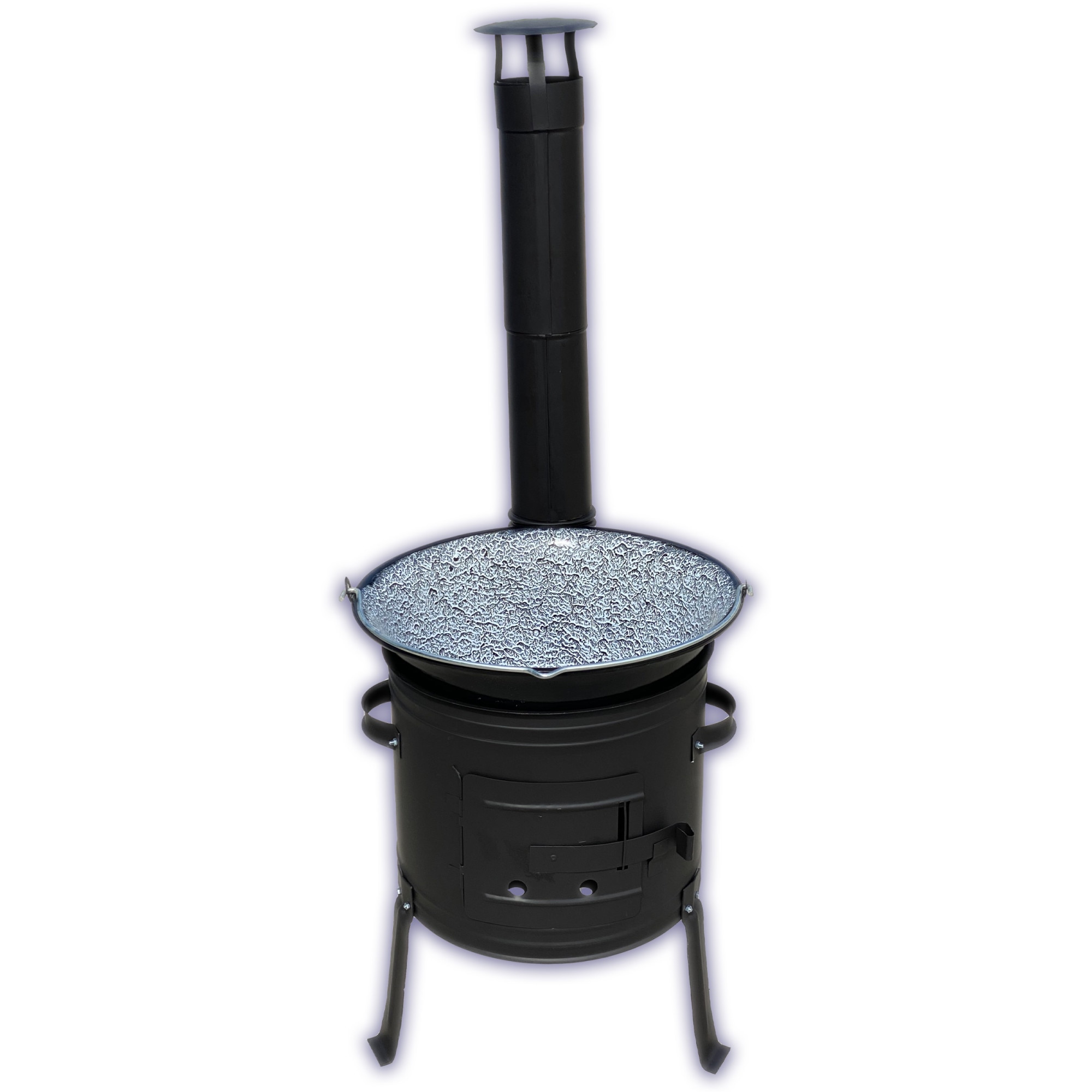 Cazan de gatit cu ceaun emailat, 16L, soba complet, Xelon