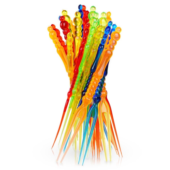 Set 25 scobitori cocktail, 10,5 cm, multicolor, Artemis