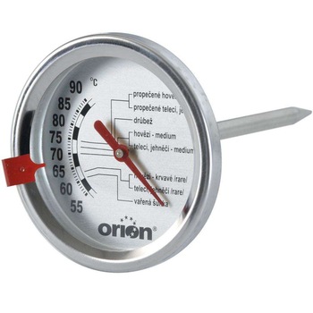 Termometru carne Orion, 50-90°C, Alb/Argintiu Termometru carne Orion, 50-90°C, Alb/Argintiu