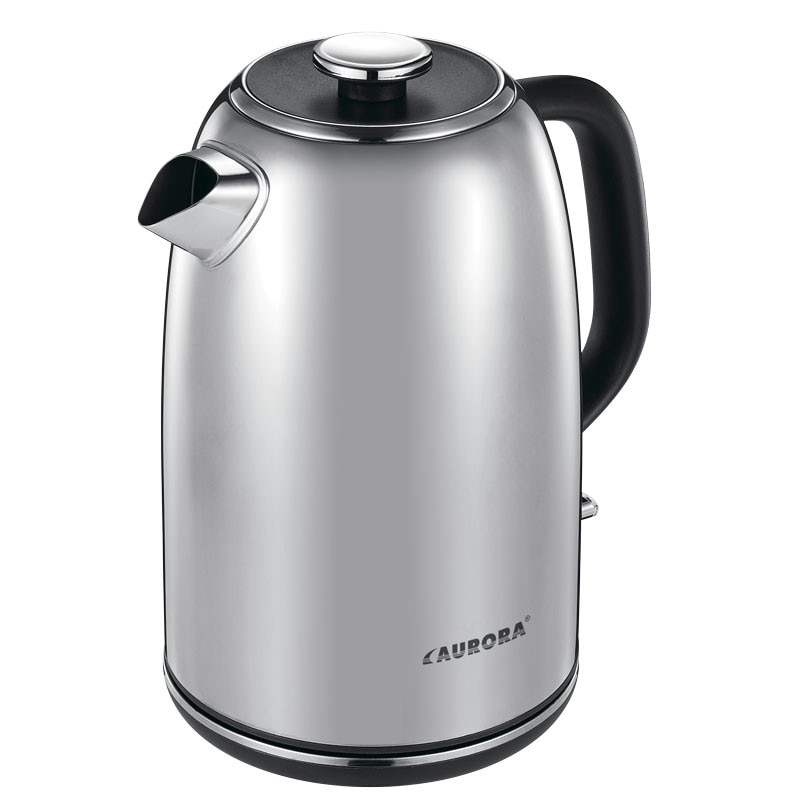 Fierbator electric Aurora AU182, 2200W, 1.7 L, rotire 360', Oprire automata, Inox