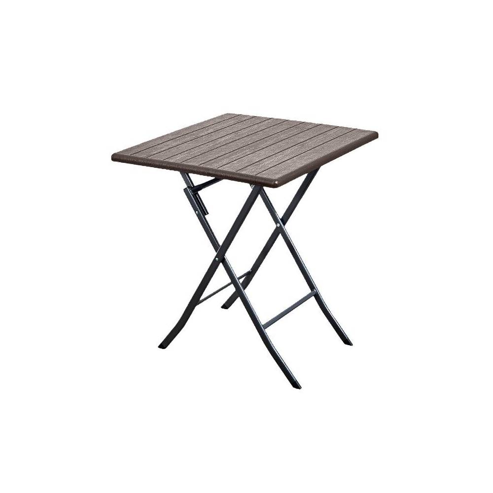 Masa de Gradina Pliabila, Bigshot BSSAK62BR, 73 x 62 x 62 cm, Maro Inchis