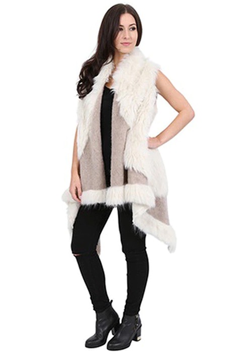 Vesta dama, Cosmo, Poliester, Alb/Gri, One Size