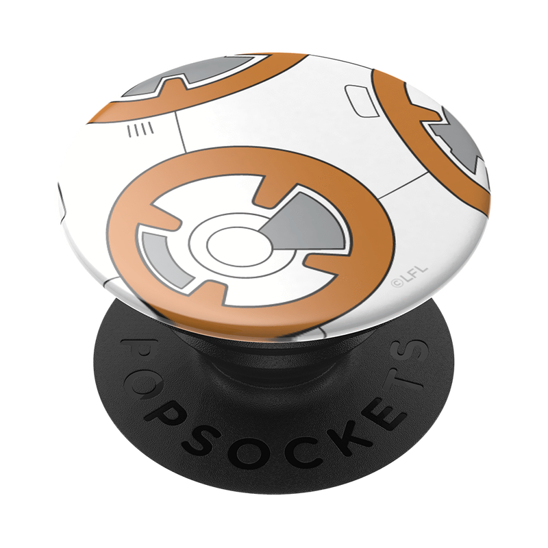 Suport adeziv Popsockets pentru telefon, PopGrip Star Wars BB-8, Multicolor