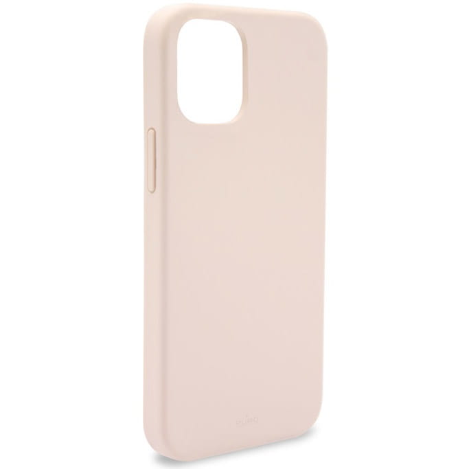 Husa de protectie antimicrobiana PURO Icon pentru iPhone 12 Mini, Silicon, Roz