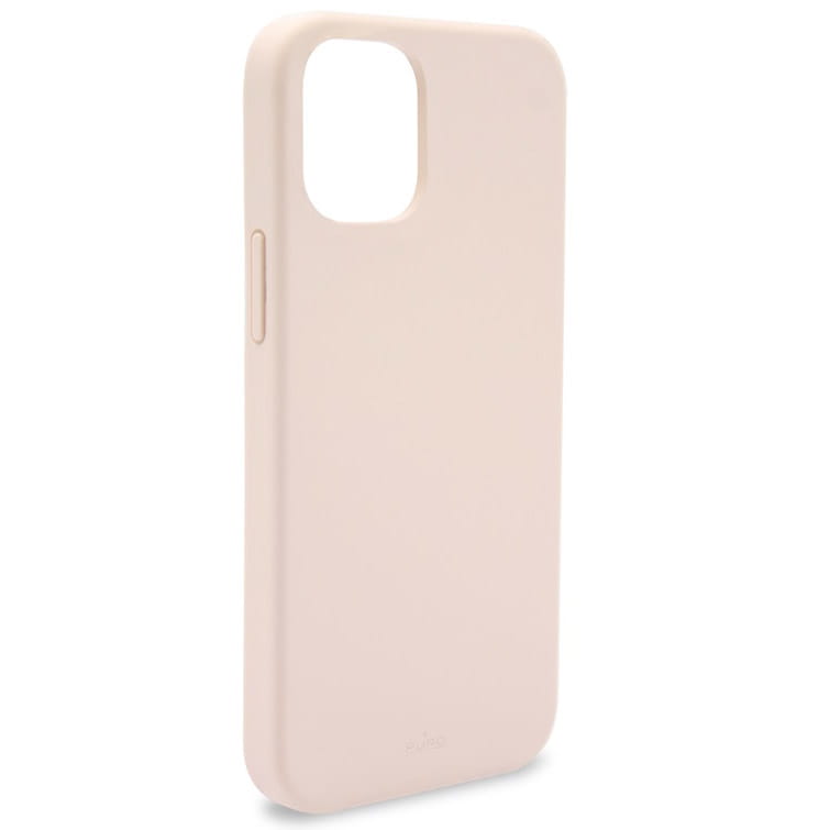 Husa de protectie antimicrobiana PURO Icon pentru iPhone 12/12 Pro, Silicon, Roz