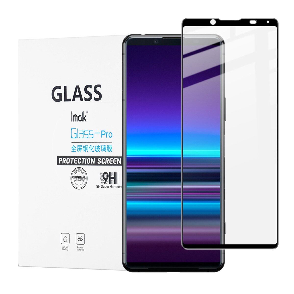 Folie Protectie pentru Xperia 5 III, ESR Lens, Sticla Temperata, Transparent/Negru