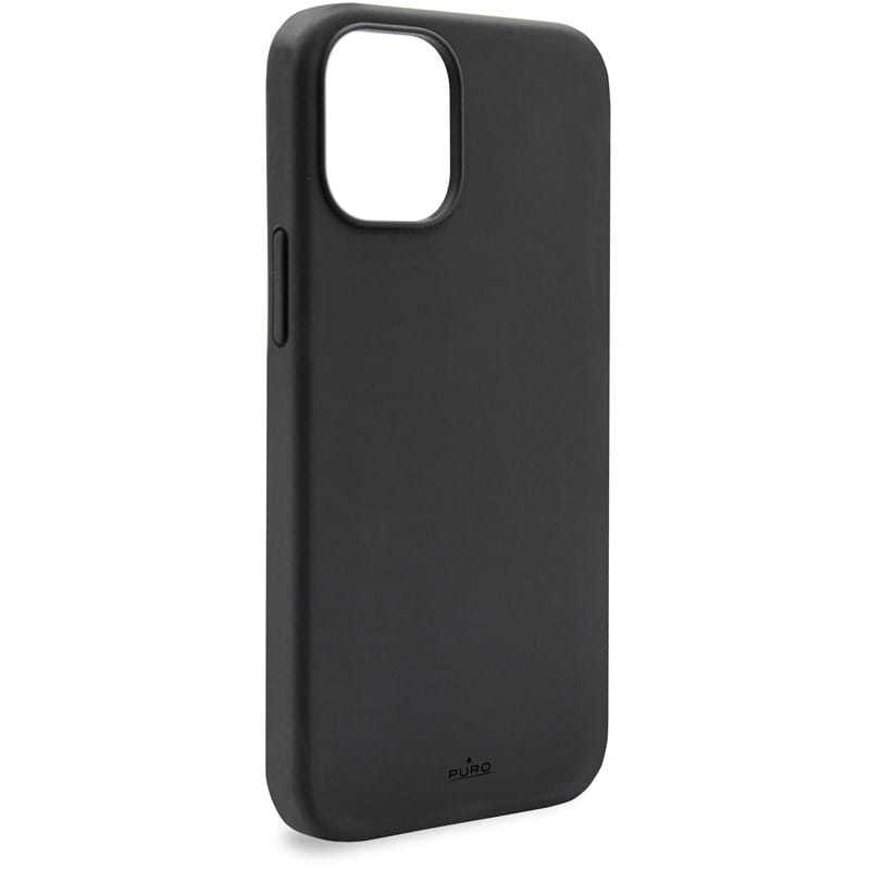 Husa de protectie antimicrobiana PURO Icon pentru iPhone 12 Pro Max, Silicon, Negru