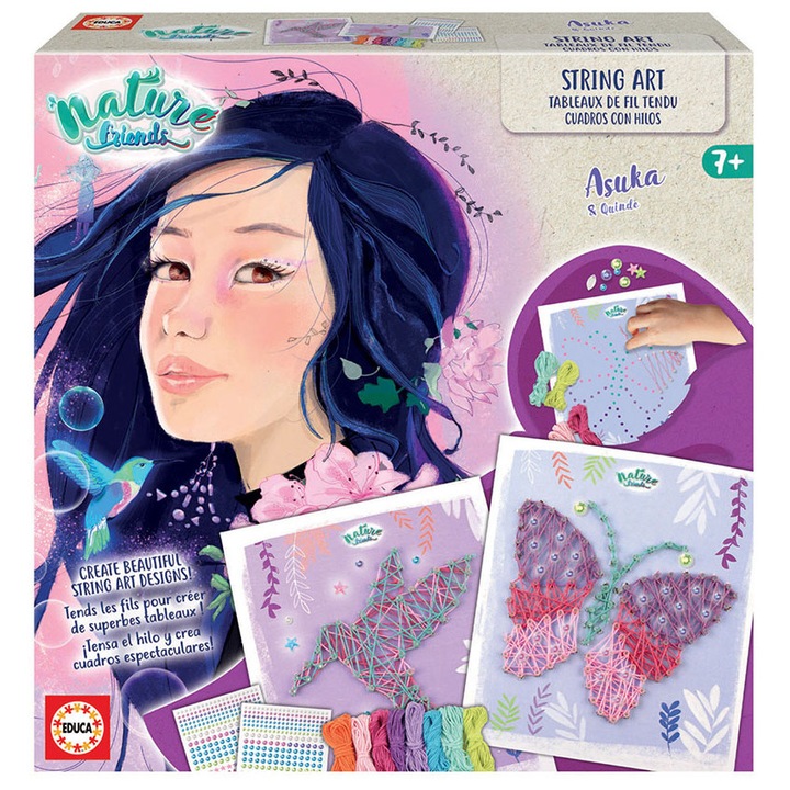 Комплект Educa Приятели на природата - String Art