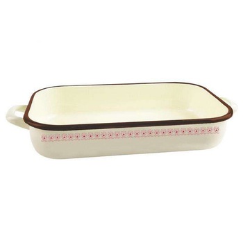 Tava de copt Orion, Email, 4.5 L, 45x24x6.5 cm, Galben Tava de copt Orion, Email, 4.5 L, 45x24x6.5 cm, Galben