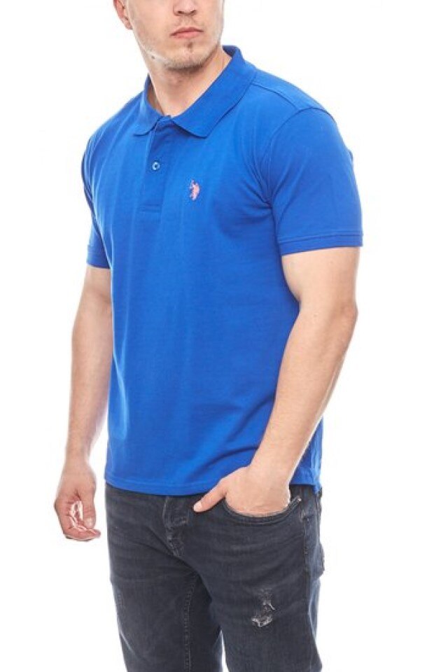 Tricou Barbati Polo U.S. Polo ASSN. din Bumbac regular fit, Albastru deschis