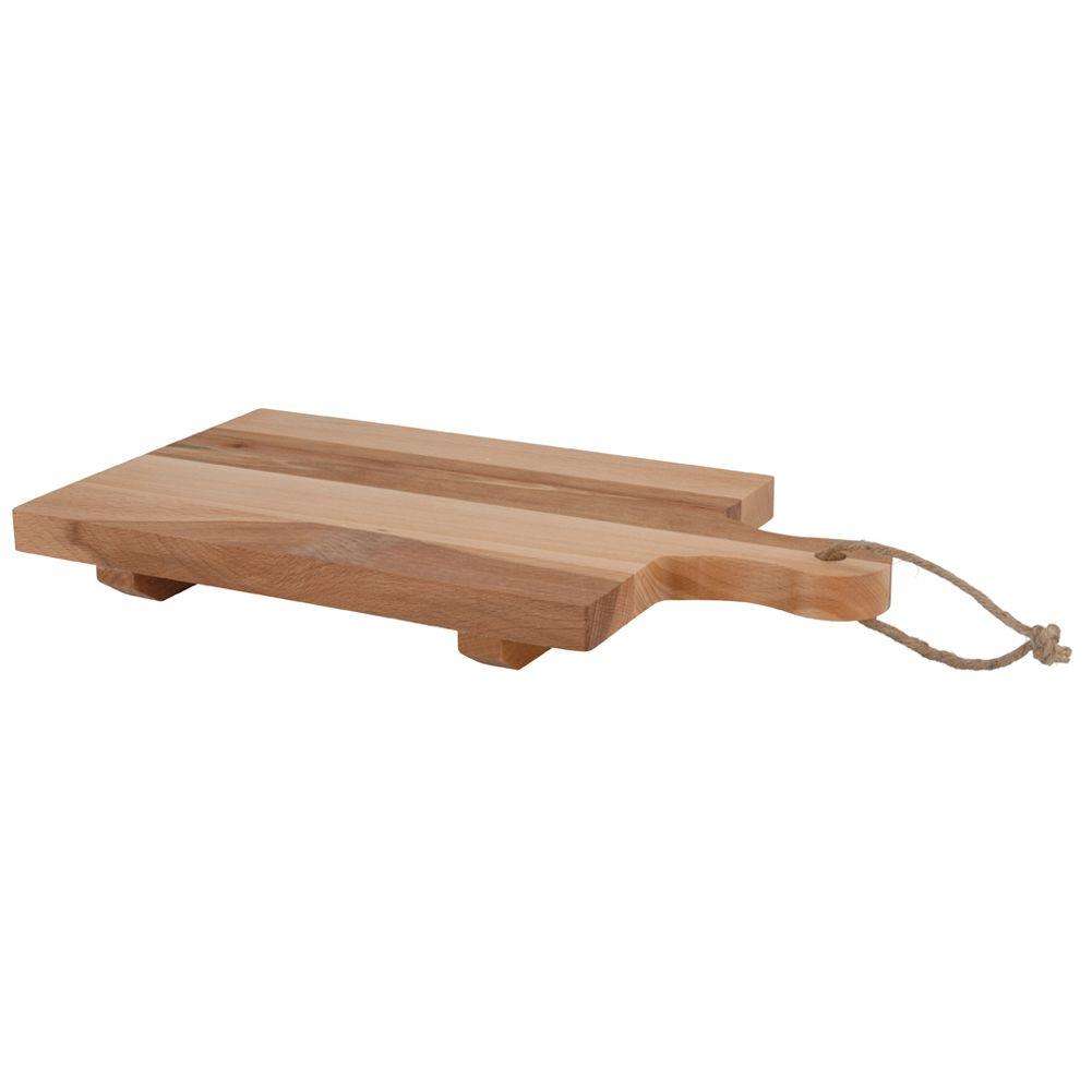 Tocator pentru bucatarie Excellent Houseware, Lemn de fag, 33.5x18 cm, Maro