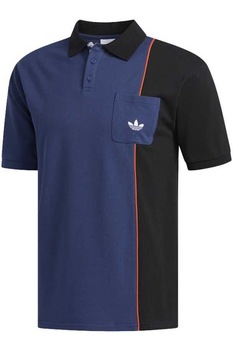 Tricou Barbati Adidas T-Shirt Piped Polo FM1367, Albastru Tricou Barbati Adidas T-Shirt Piped Polo FM1367, Albastru