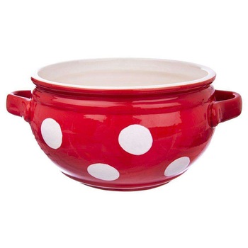 Bol supa, Orion, Ceramica, Rosu, 700 ml Bol supa, Orion, Ceramica, Rosu, 700 ml