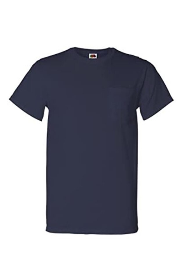 Tricou Fruit Of The Loom, Albastru Inchis, XXL, 100% Bumbac, 135g/mq