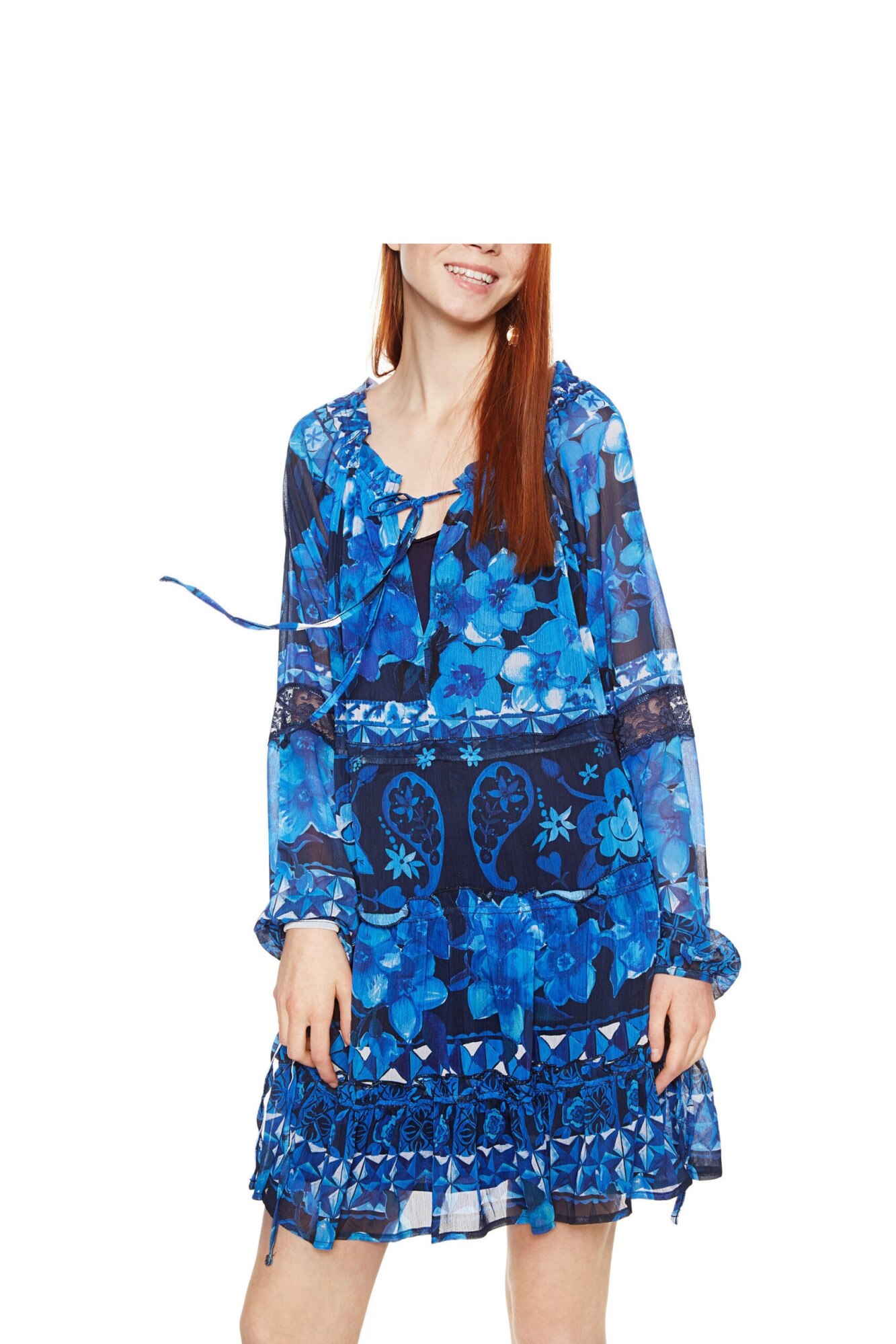 Rochie Dama, Desigual-Linda, Albastru, 36
