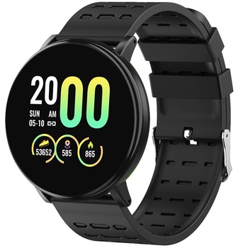Ceas smartwatch NYTRO P119 Plus, Bluetooth, Monitorizare Somn Sanatate Activitate, Notificari, Black Ceas smartwatch NYTRO P119 Plus, Bluetooth, Monitorizare Somn Sanatate Activitate, Notificari, Black