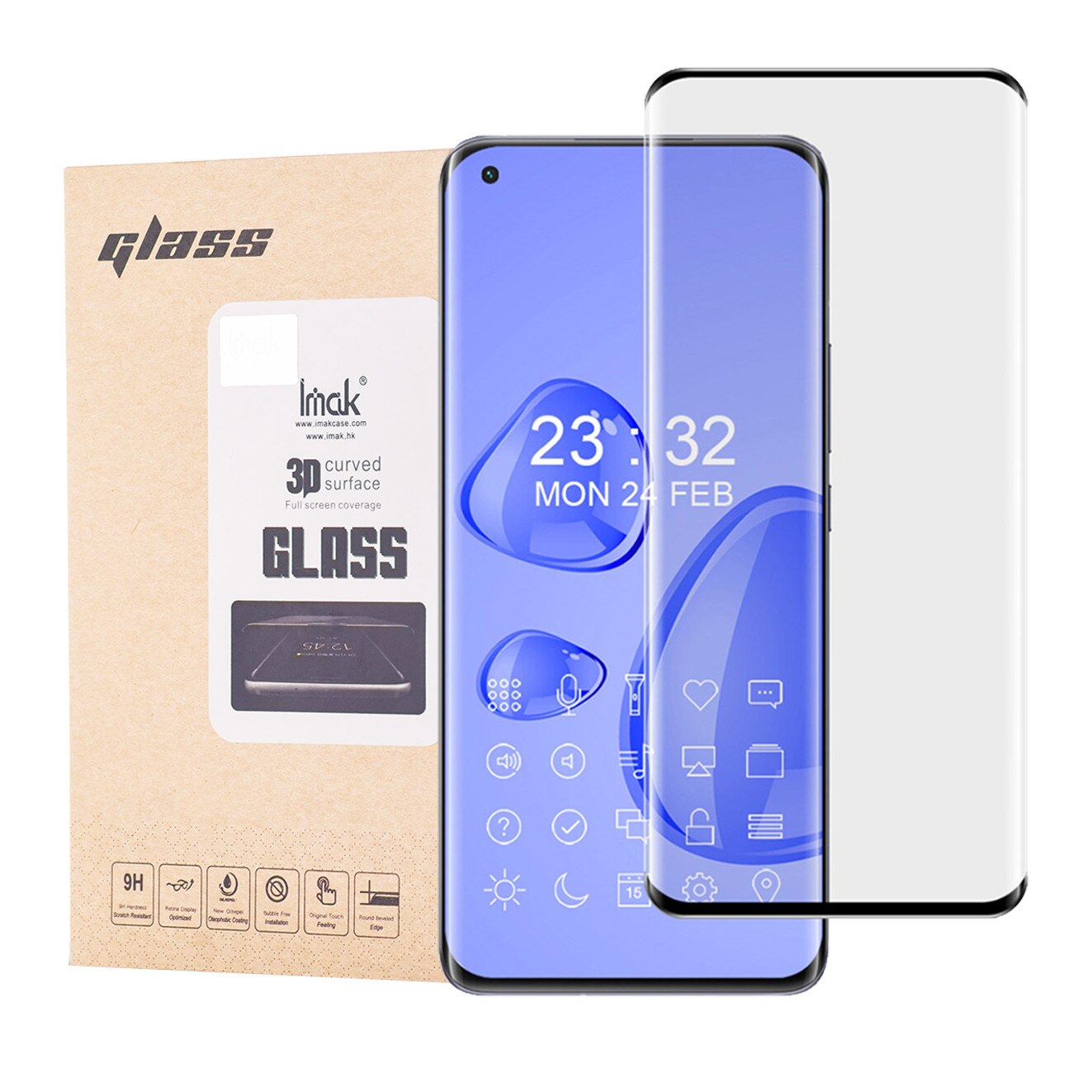 Folie Protectie pentru Xiaomi Mi 11 Ultra, IMAK 3D FullCover, Transparent