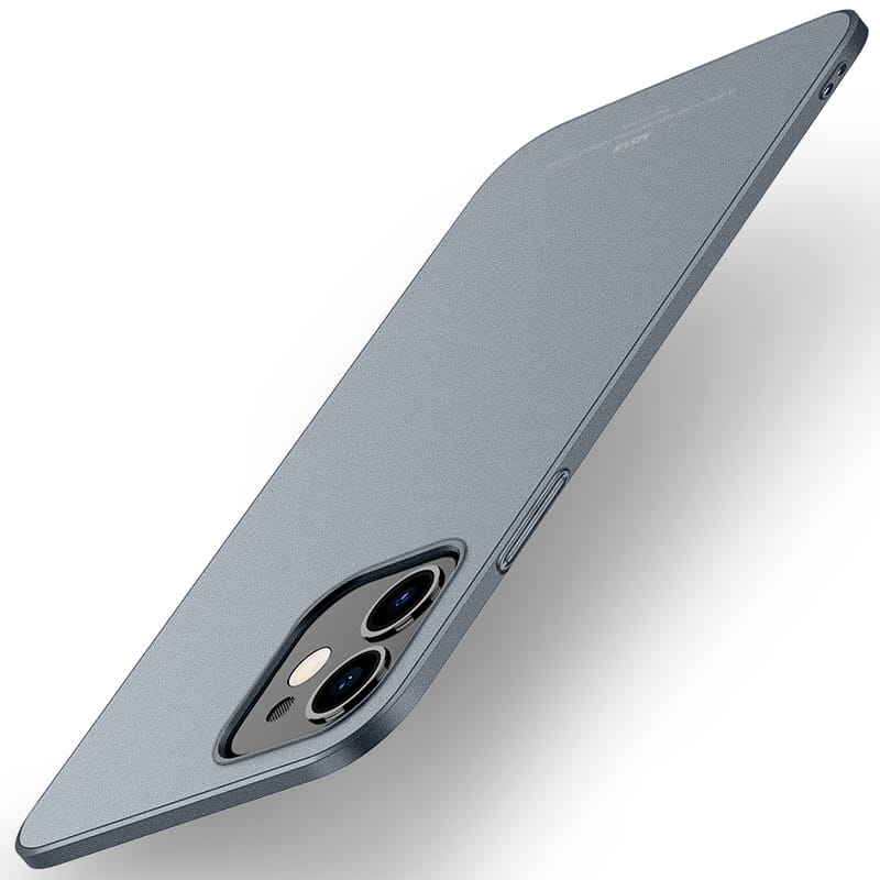 Husa de protectie MSVII pentru iPhone 12 Mini, Policarbonat, Gri