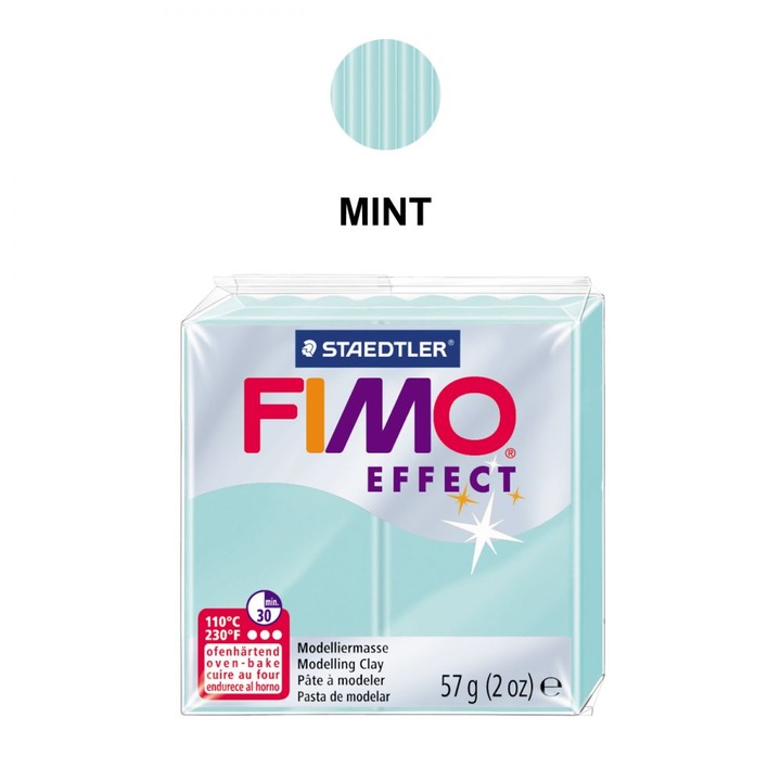 Полимерна глина Staedtler Fimo Effect,57g, мента, 505