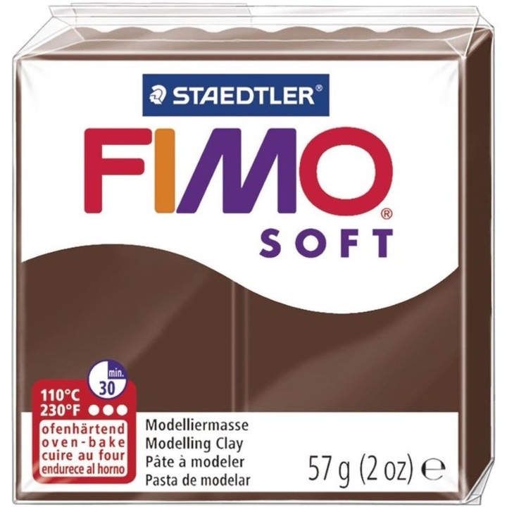 Staedtler Fimo Soft polimer agyag, 57 g, csokoládé 75