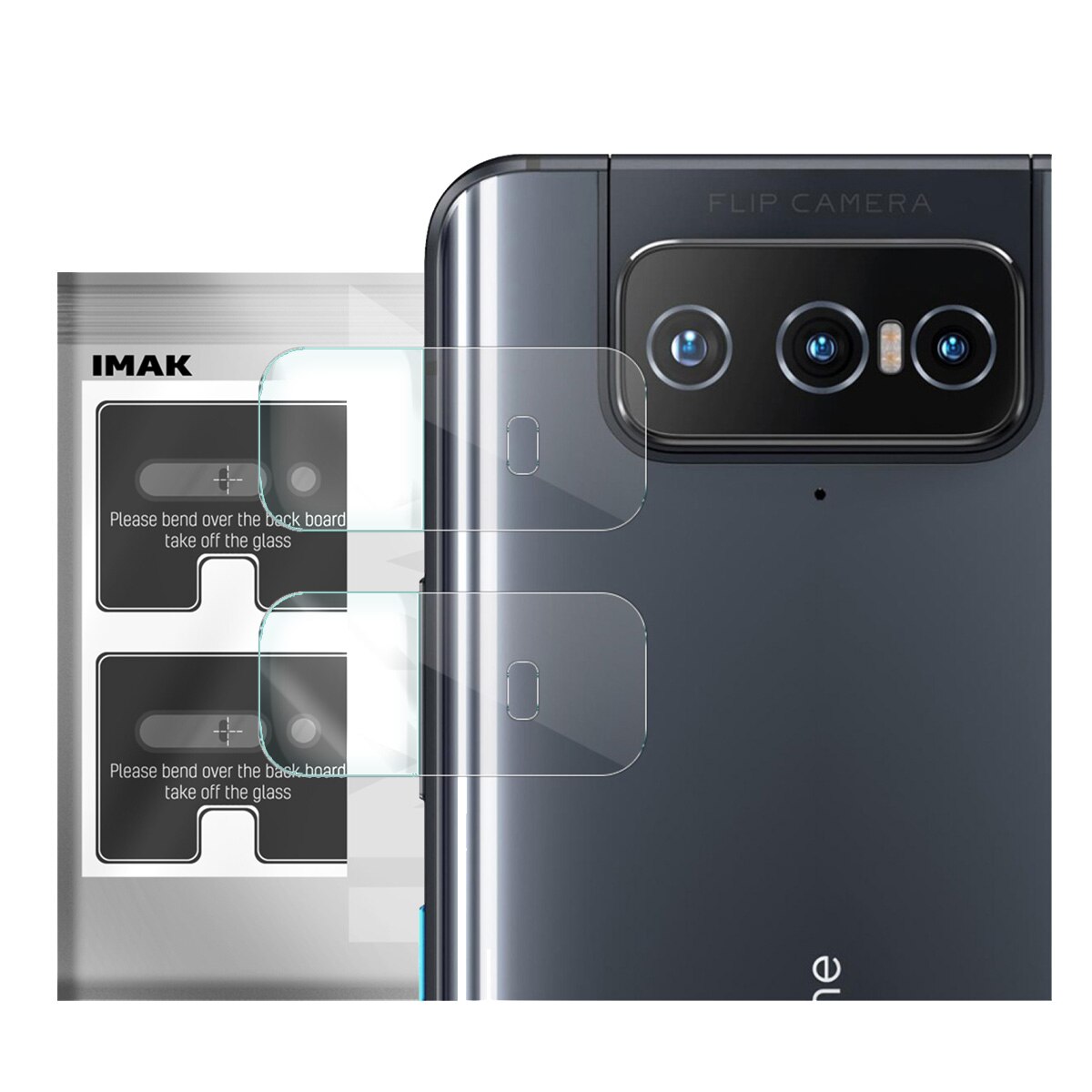 Folie Protectie Camera Foto pentru Zenfone 8, IMAK Lens, Transparent