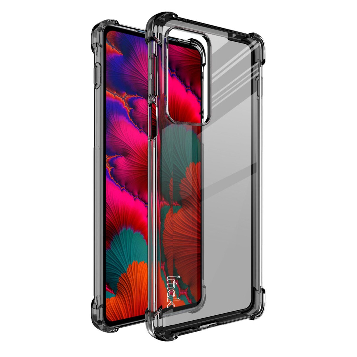 Husa de protectie IMAK Shockproof. pentru Motorola Moto Edge 20 Pro, TPU, Negru/Transparent