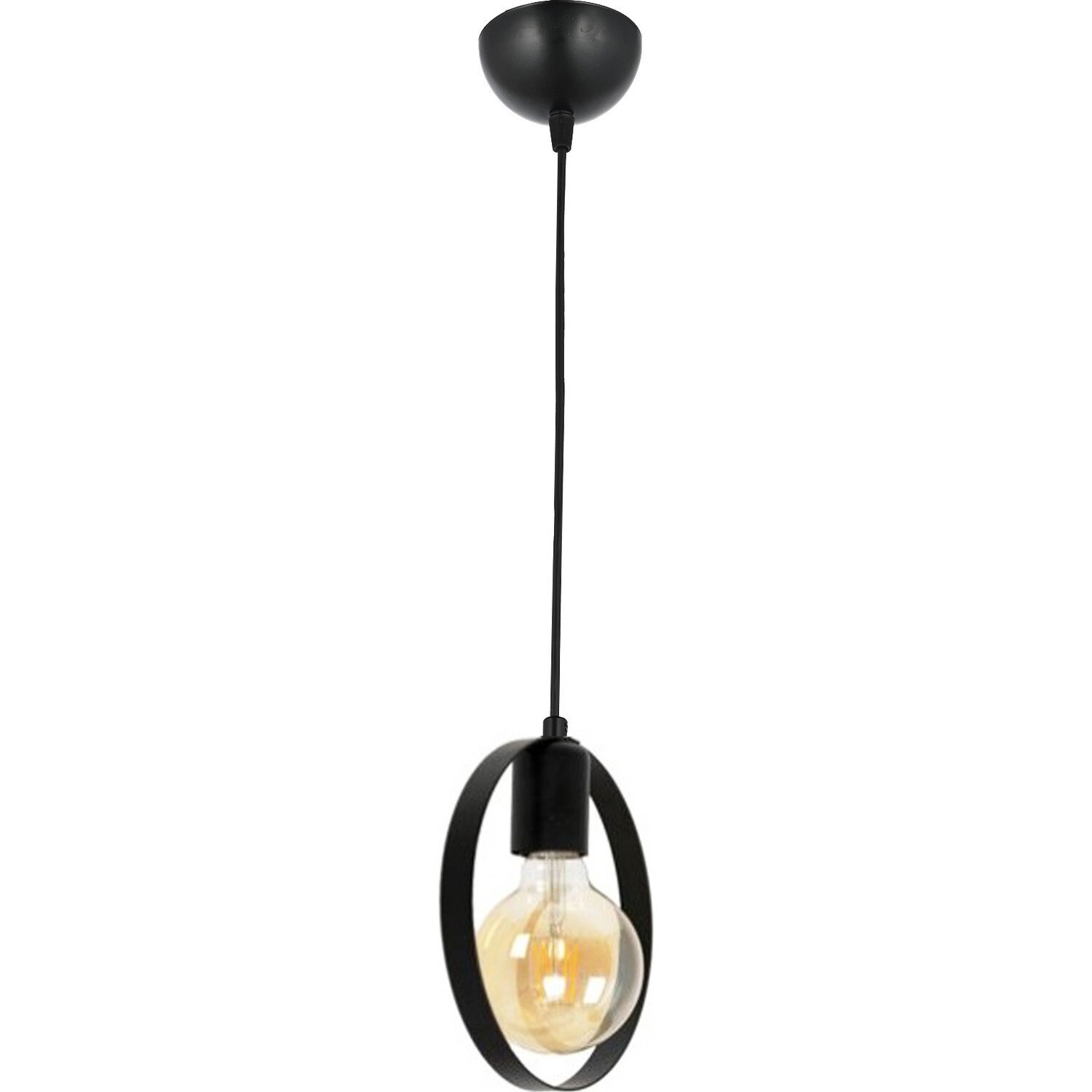 Pendul Single negru, E27