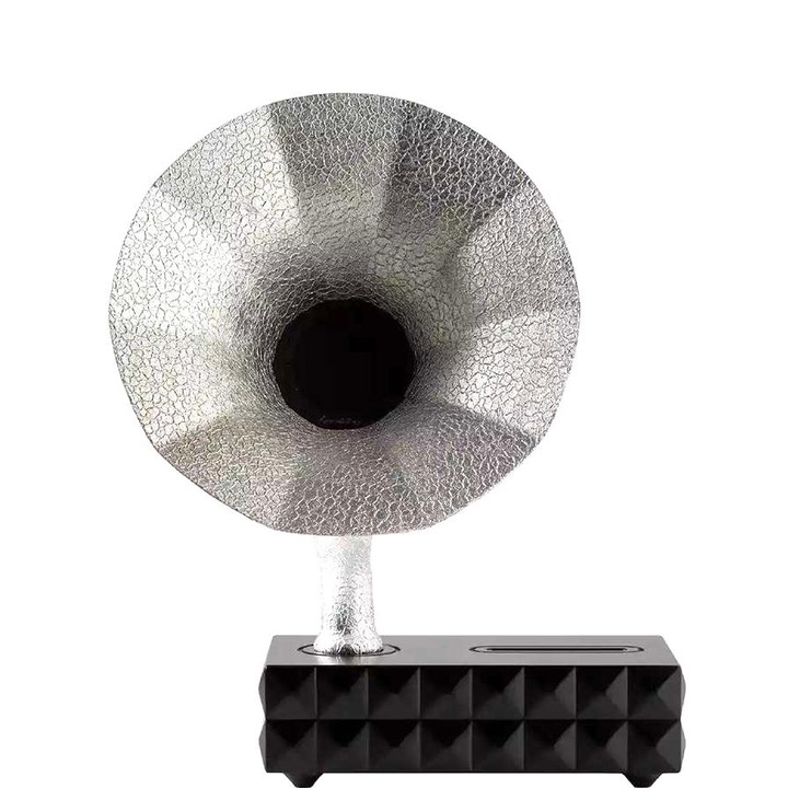 Amplificator Smartphone Acoustibox SOLID SILVER, 24.5 x 15 x 40 cm