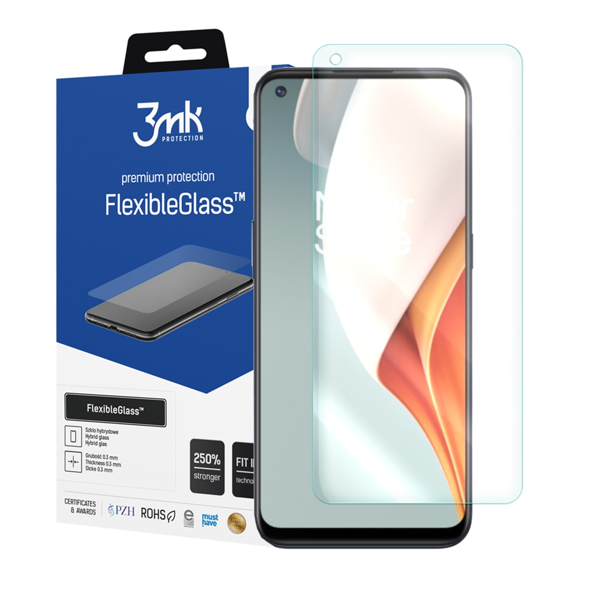 Folie Protectie pentru OnePlus Nord N100, 3MK Flexible Glass, Transparent