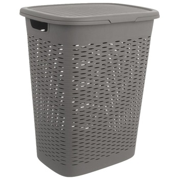 Cos pentru rufe Orion, Plastic, Gri, 47 l Cos pentru rufe Orion, Plastic, Gri, 47 l