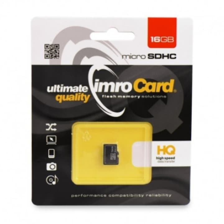 Card Microsd 16GB,clasa 10, ImroCard