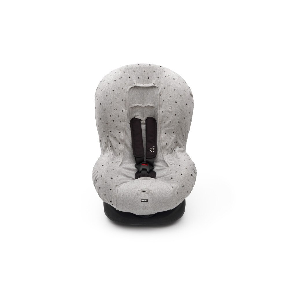 Husa de bumbac pentru scaune auto grupa I Dooky Light Grey Crown