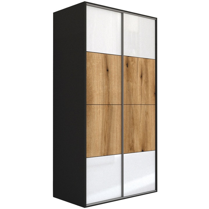 Dressing Genarom LEX D, Gri Lucios / Stejar Wotan M, 151 x 240 x 66 cm