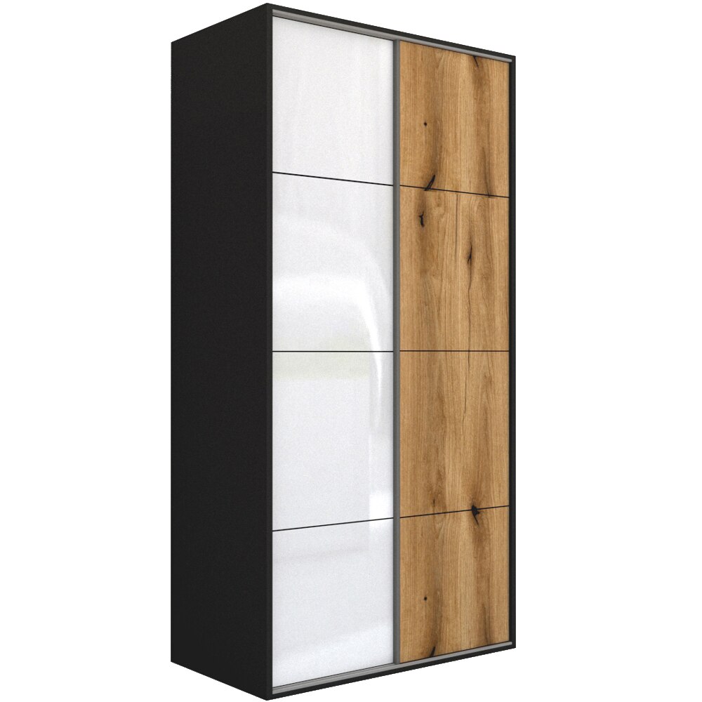 Dressing Genarom LEX B, Gri Lucios / Stejar Wotan L, 151 x 240 x 66 cm