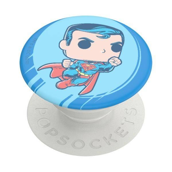 Suport adeziv Popsockets pentru telefon, PopGrip FunkoPop! Superman, Multicolor