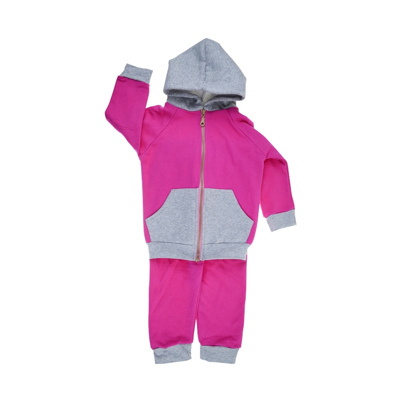 Compleu 2 piese captusit pentru fete Mini Junior CPFCMJ-3, Roz 74 CM