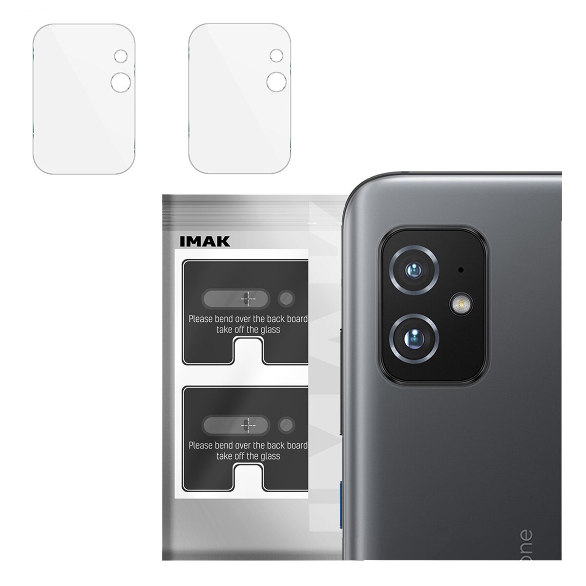 Folie Protectie Camera Foto pentru Zenfone 8, Imak Lens, Transparent