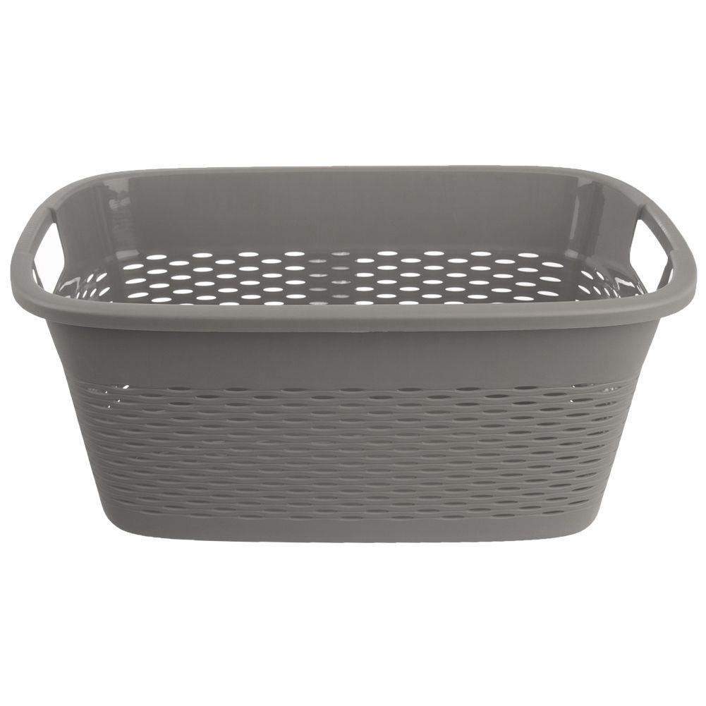 Cos pentru rufe Orion, Plastic, Gri, 29 l