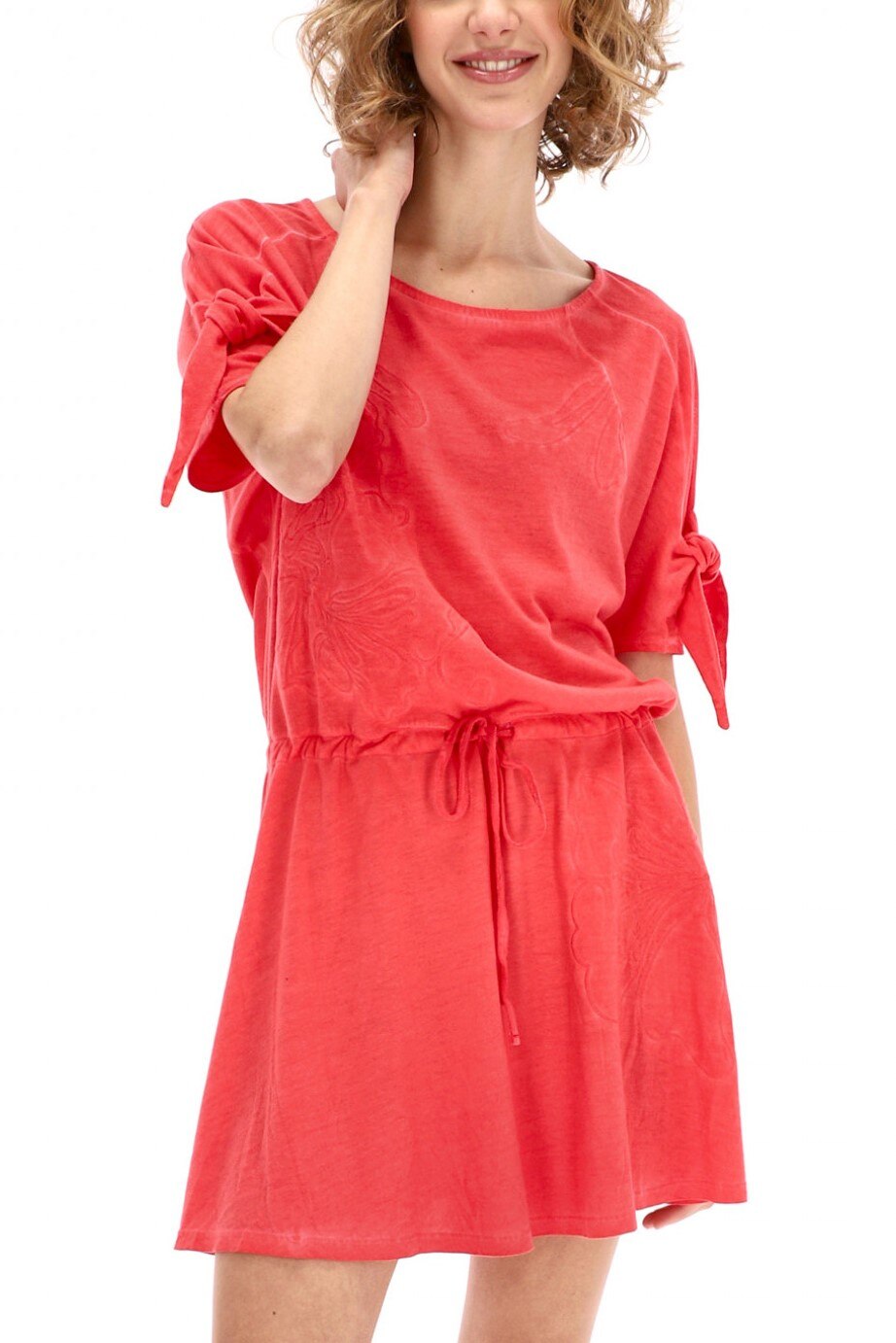 Bluza tip tunica, Desigual-Fatima, Rosu, M