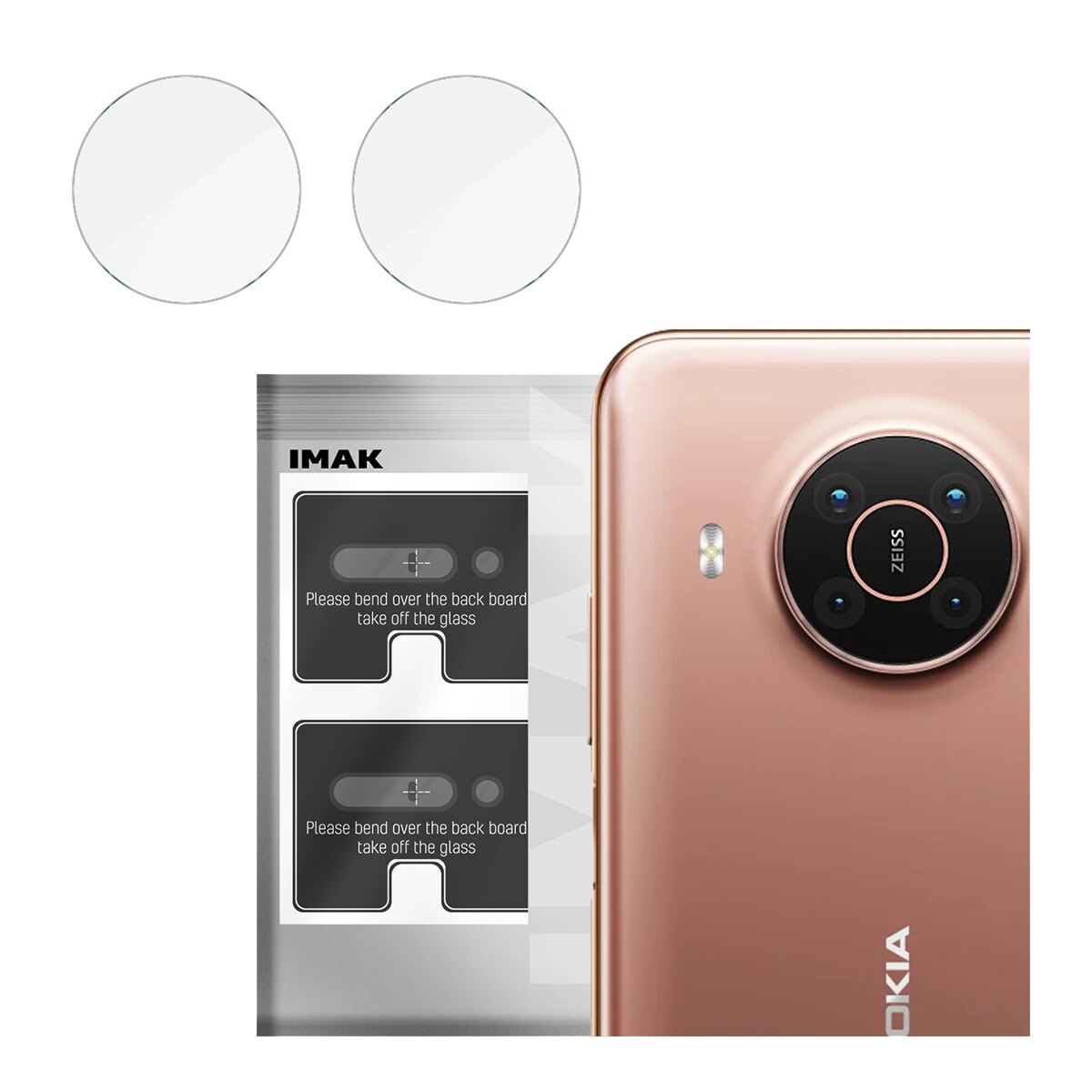 Folie Protectie Camera Foto pentru Nokia X10 / X20, Imak Lens, Transparent