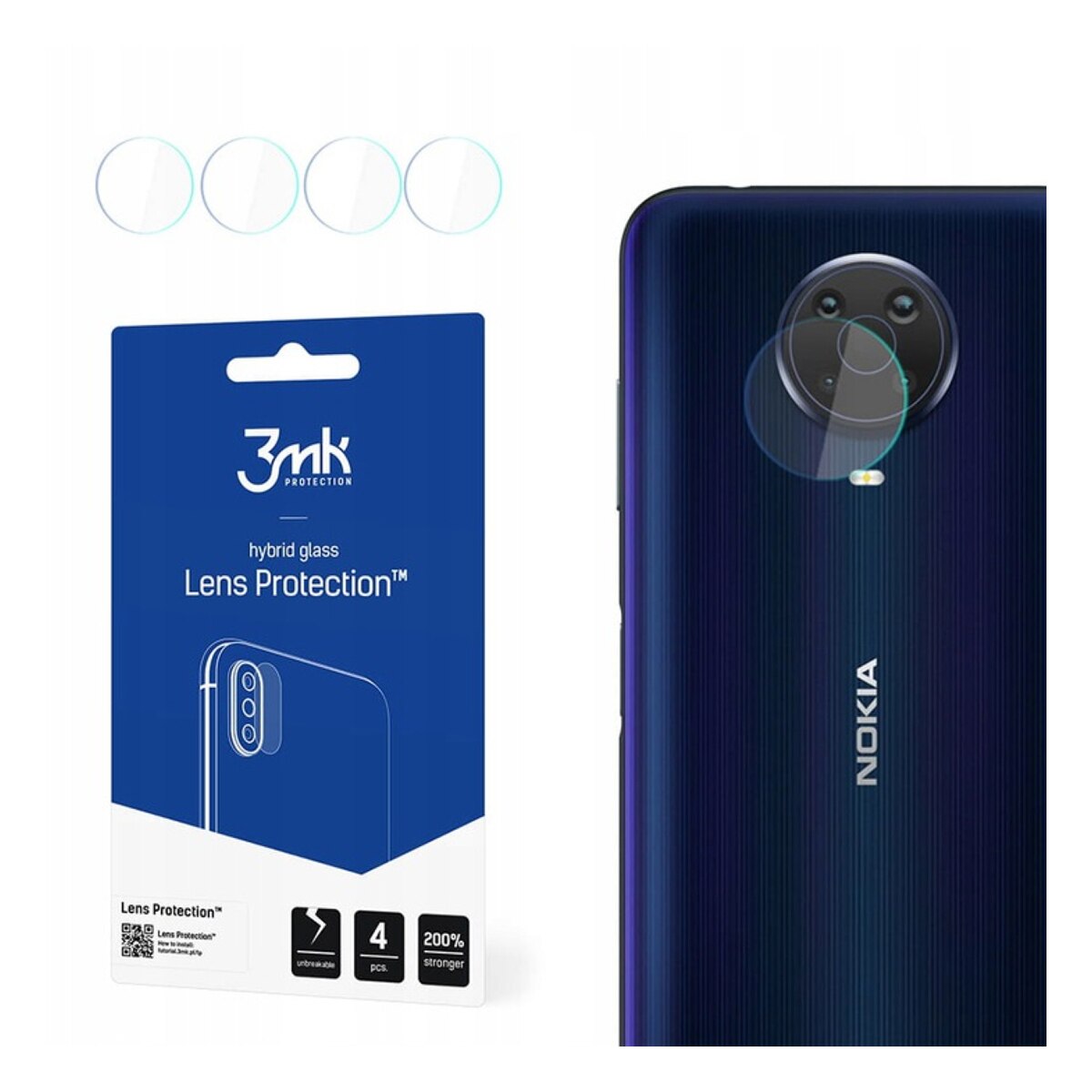 Folie Protectie Camera Foto pentru Nokia G20, Imak Lens, Transparent