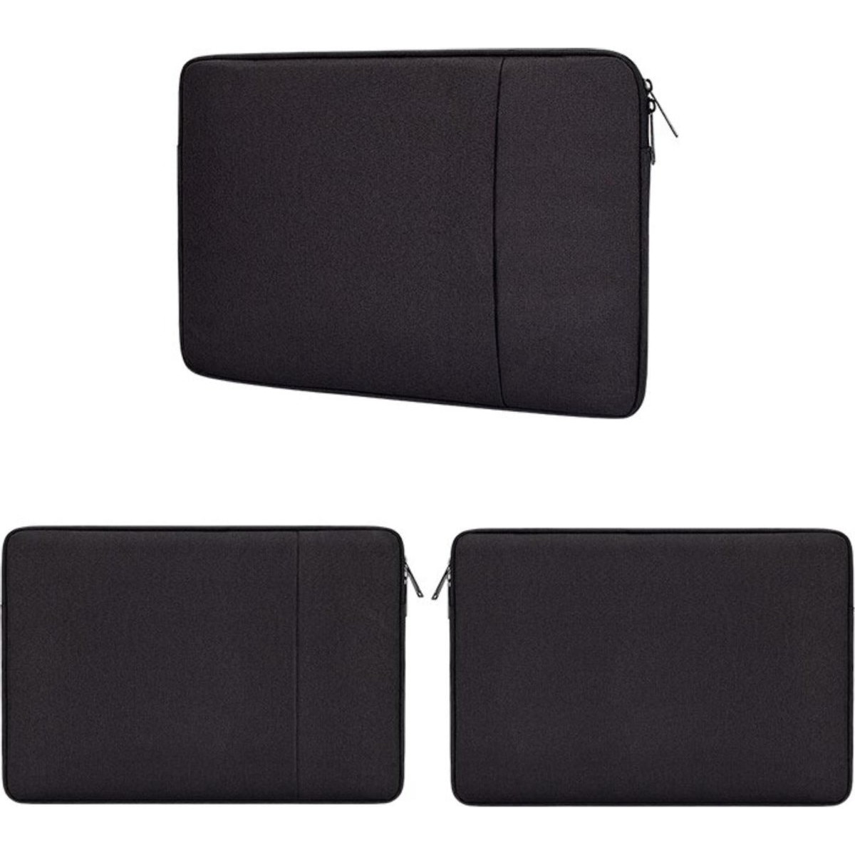 Geanta laptop Sponge, Poliester, 13.3 inch, Negru