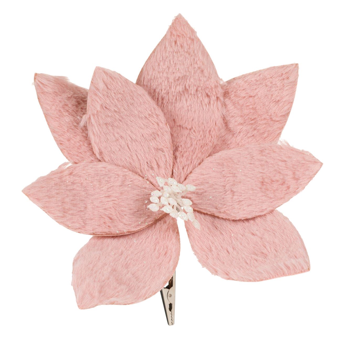 Floare de Craciunita cu blana Roz , 24.9 cm