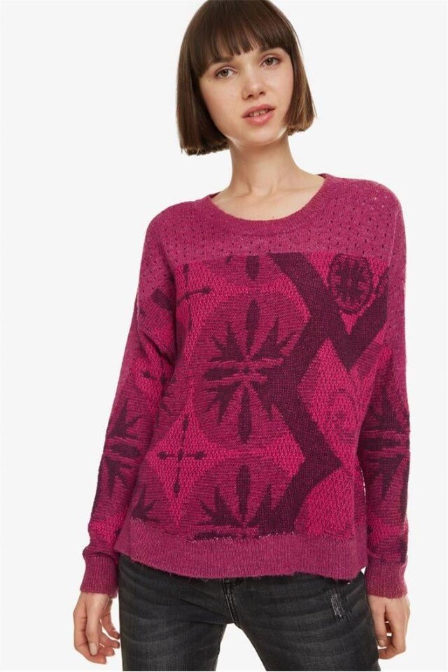 Bluza Desigual 19SWYFTX3, Fucsia, XL