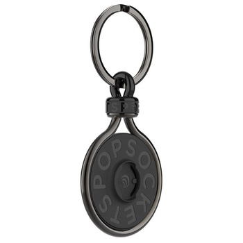 Suport adeziv Popsockets PopChain pentru telefon, Metal, Negru Suport adeziv Popsockets PopChain pentru telefon, Metal, Negru