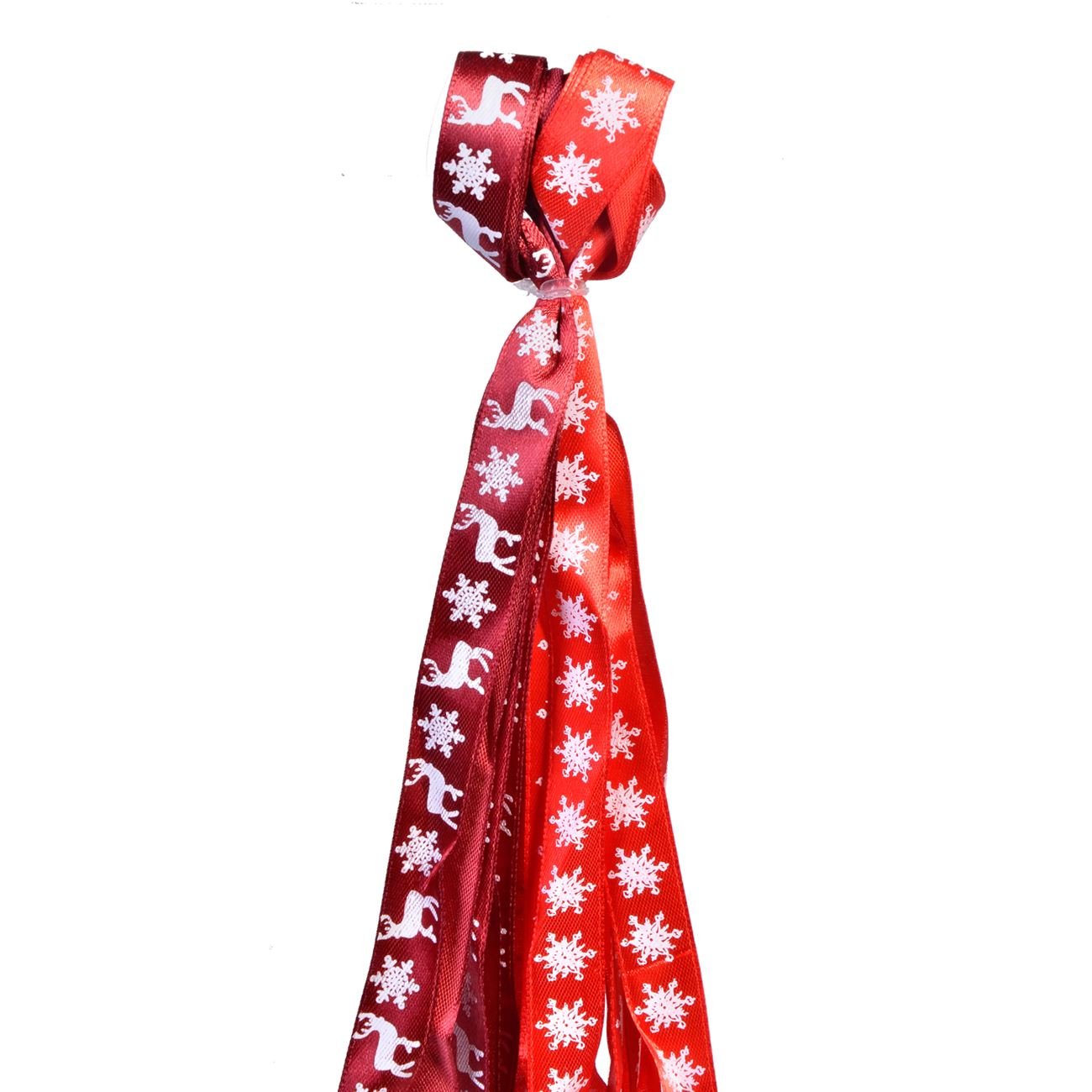 Set 2 panglici pentru cadouri de Craciun, 15 mm x 3 m