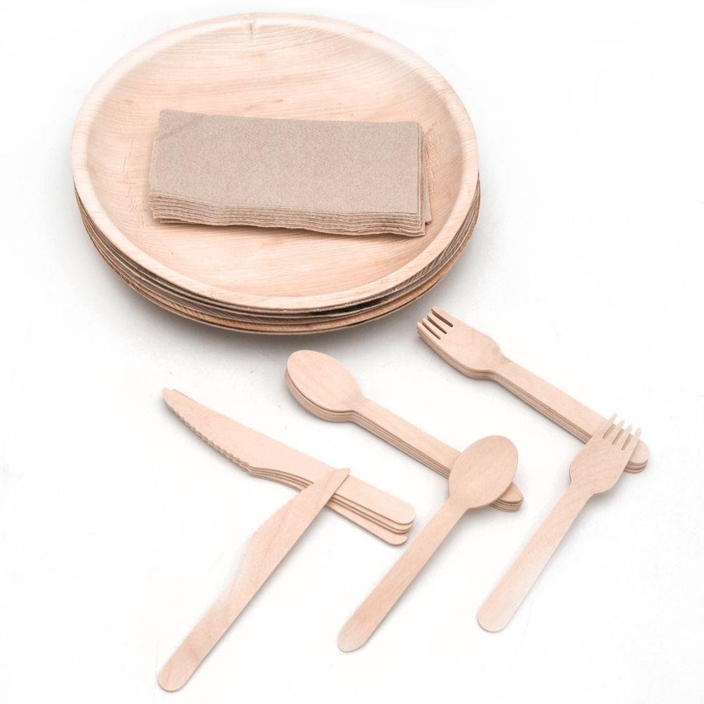 Set tacamuri, Excellent Houseware, Lemn, 30 buc