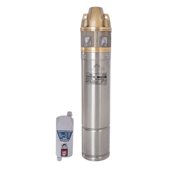 Pompa submersibila periferica pentru apa curata Wasserkonig XW2864, 1100 W, 46.6 l/min, 6.4 Bari, diametru exterior 4"