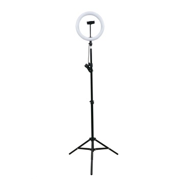 Trepied universal cu lumina LED pentru smartphone-uri 160 cm, 4smarts Tripod with LED Light , negru Trepied universal cu lumina LED pentru smartphone-uri 160 cm, 4smarts Tripod with LED Light , negru