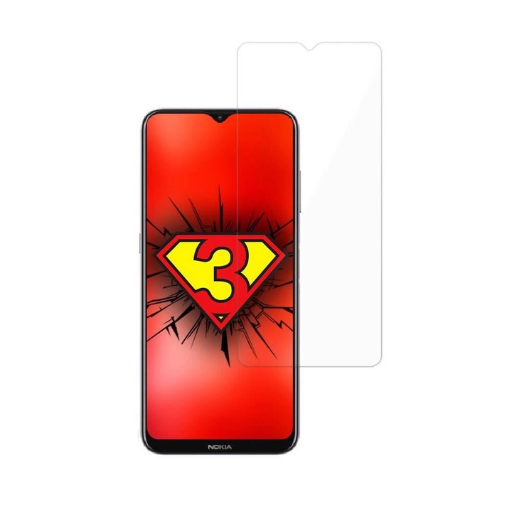 Скрийн фолио 3MK FlexibleGlass, за Nokia G10 / G20, Хибридна структура, 7H, 0.3 мм, Прозрачно